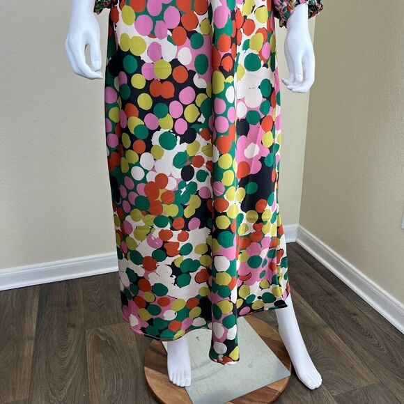 Anthropologie Porridge Women's Size S Polka Dots Maxi Dress Party Boho Vacation - Picture 7 of 17